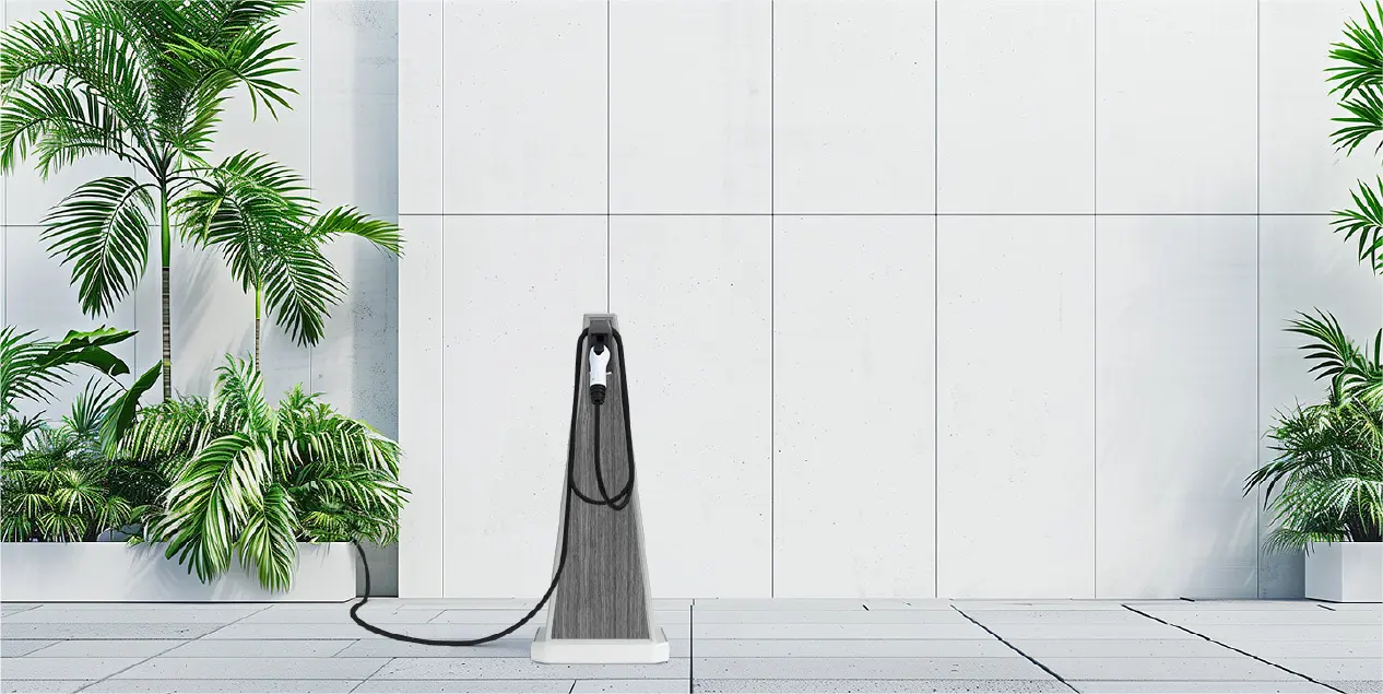 新電元とテラモトが「置くだけ」の充電コネクタポールを共同開発